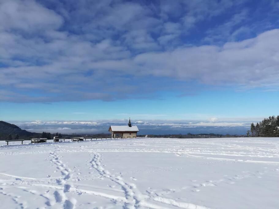 Appartement Vue Sur Le Golf Et Le Lac Leman Publier Esterno foto